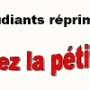 Etudians réprimés